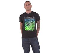 Iced Earth Camiseta Bang Your Head Band Logo Nuevo Oficial Hombre Negro, Negro , S