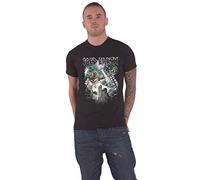 Iced Earth Camiseta Dystopia Band Logo Nuevo Oficial Hombre Negro Talla S, Negro