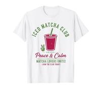 Iced Matcha Club Paz Y Calma Los Amantes del Matcha se unen Camiseta
