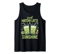 Iced Matcha Latte and Sunshine Camiseta sin Mangas
