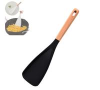 Icefavor Spatula Spoon, Icefavor Multifunction Spatula Cooking Spoon for Nonstick Cookware - Kitchen 3 in 1 Spatulas Spoons Silicone Heat, Scooping & Serving So Much Easier (Black)