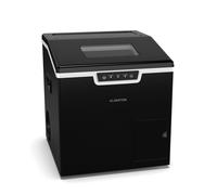 Klarstein máquina de hielo Icefestival Bullet - 20 kg/24h, 400w, hielo en bala y rallado, depósito 3l, panel táctil led, autolimpieza, para bares, eventos y casa, negro