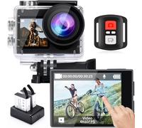icefox Cámara Deportiva 4K 60FPS 20MP, Cámara Acuática Sumergible con EIS, Zoom 5X, Control Remoto WiFi, App para Editar Video y Fotos, Ideal para Ciclismo, Buceo y Natación