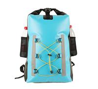 Icegrey Bolsa Estanca Bolsa Impermeable de Gran Capacidad con Diseño de Gota de Lluvia Reflectante y Mochila con Doble Correa para el Hombro para Canotaje, Rafting, Natación Azul 30L