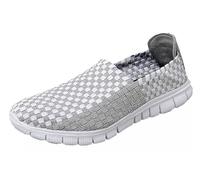 Icegrey Mujeres Zapatos para Caminar elásticos Tejidos sin Cordones Ligeros para Respirar