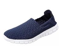 Icegrey Mujeres Zapatos para Caminar elásticos Tejidos sin Cordones Ligeros para Respirar