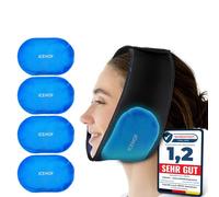ICEHOF Almohadillas de refrigeración para muelas del juicio (4 unidades) grandes, con tela suave para mayor refrigeración después de la cirugía dental, paquete de refrigeración para la cara