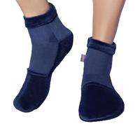ICEHOF Bolsa gel frio para pies con 4 acumuladores de frío - Tejido suave (1 par) Calcetines de terapia de frío para pies gel quimioterapia reumatica - Calcetines de frío Chemo - Talla L