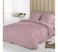 Icehome - Funda Nórdica 180 de Microfibra Ecológica, Juego de Funda Edredón 260x220 cm + 2 Fundas de Almohada Lisas 45x110 cm, Ultrasuave, Transpirable y Libre de Arrugas, Certificado Oeko-Tex, Rosa V