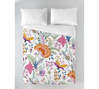 ICEHOME Funda Nordica Cama 135, 100% Algodón, Juego de Funda para edredon 220x220 cm + 1 Funda de Almohada 45x155, Selena