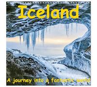 Iceland - A journey into a fantastic world (Wall Calendar 2026 12" x 24" / 30 x 60 cm (abierto) CALVENDO 12 Month Wall Calendar