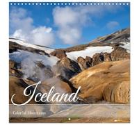 Iceland - Colorful Mountains (Wall Calendar 2026 12" x 24" / 30 x 60 cm (open)) CALVENDO 12 Month Wall Calendar