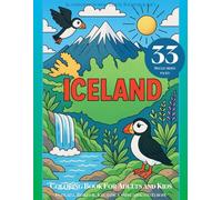 Iceland Coloring Book for Adults and Kids: Scandinavian Nordic Travel Souvenir & Gift Featuring Reykjavik, Icelandic Landscapes, and Europe