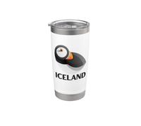 Iceland Puffin Bird Watching Hot Beverage Cup Café o té Vaso térmico de acero inoxidable de doble pared