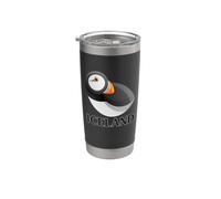 Iceland Puffin Bird Watching Hot Beverage Cup Café o té Vaso térmico de acero inoxidable de doble pared