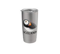 Iceland Puffin Bird Watching Hot Beverage Cup Café o té Vaso térmico de acero inoxidable de doble pared