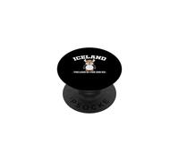 Iceland Puffin Viking Vintage Icelandic Souvenir PopSockets PopGrip Adhesivo