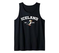 Iceland Puffin Vintage Icelandic Souvenir Camiseta sin Mangas