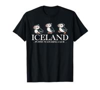 Iceland Puffin Watcher Club Bird Lover Ornithologist Camiseta