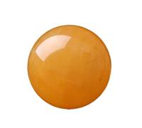 Iceland Spar Yellow Crystal Ball Ornaments Living Room Home Decoration Office Crafts Stone,4cm