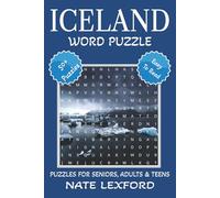 Iceland Word Search Puzzle Book: Word Searches with Easy to Read Print about Iceland, Volcanoes, Northern Lights and more | 6x9 inches, 110 pages |50+ ... Gifts for Vacations, Holidays and Free Times