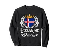 Icelandic Princess Iceland Flag Proud Icelandic Girl Sudadera