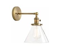 ICEMOB Iluminación de montaje en pared con geometría tricolor Aplique de pared con geometría vintage americano Trabajo de hierro para interiores Lámpara de pared E27 Lámpara de pared decorativa para m