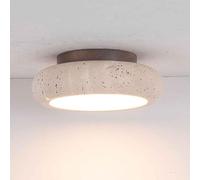 ICEMOB Lámpara de techo de piedra natural japonesa, lámpara de techo de montaje empotrado vintage para cocina, pasillo rústico, lámparas LED, lámpara de techo de mediados de siglo para dormitorio, bañ