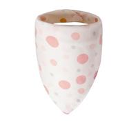 ICEMOOD Pañuelos estampados con bonito patrón de perro, bufanda de algodón para cachorros con cierre de botón a presión ajustable para razas de 6 a 30 libras, punto rosa, mediano