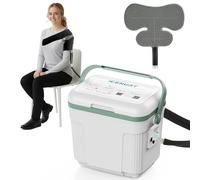 ICENURT Máquina de terapia de frío con temporizador programable, máquina de hielo portátil para hombro después de la cirugía, sistema de recuperación de reemplazo de hombro, alivio del dolor de