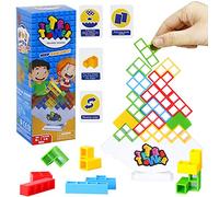 ICEPAPA, Tetra Tower Balance Blocks, Tetris Tower, Juguetes de Montessori, Juguetes educativos, Adecuado como Juego de Torre en Equipo para Adultos o niños 5+ años