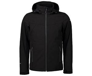 ICEPEAK Brimfield Shell - Chaqueta para Hombre, Hombre, Chaqueta Shell, 757970682IO, Negro, 54