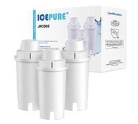 ICEPURE Cartucho Filtrante de Agua, Compatible con Brita Classic OB03, Mavea 107007 35557, Filtro Agua Jarra Aqua Optima RUF916 RUF302, UltraMax, Wilko, Everyday, Certificado TUV SUD NSF 3 Piezas