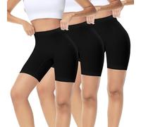 IceReco Bragas Culotte Antirozaduras Mujer Pantalones Cortos Mujer Leggins Cortos Boxer Shorts Mallas Cortas Braga Pantalon sin Costura Deporte Deportivo Leggings Ciclista Negro XL Pack de 3