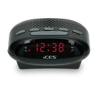 ICES ICR-210 Negro - Radio Reloj FM, Negro