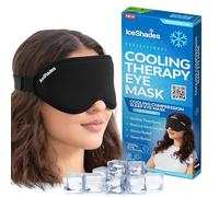 IceShades - Máscara de ojos de gel refrescante para aliviar la migraña, la tensión y la resaca, compresa fría para dolor de cabeza, ojeras, ojos hinchados cansados, paquete de hielo reutilizable para