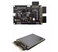 ICESugar FPGA - Placa de desarrollo con chip Lattice iCE40UP5K, código abierto RISC-V, iCELink depurador USB tipo C, 10,5 x 8 cm (ICESugar+PMOD-TFTLCD)