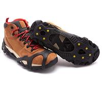 ICETRAX V3 Tungsten Crampons, Ice Cleats for Snow and Ice, Non-Slip Shoe Grippers with Reflective Heel S/M (Men: 5-9/ Women: 6.5-10.5)