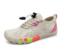 IceUnicorn Calzado Descalzos Niños Zapatillas de Agua Niño Niña Minimalistas Barefoot Zapatillas de Trail Running Antideslizante(Beige,29EU)