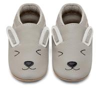 IceUnicorn Primeros Zapatos para Niños Zapatos de Cuero Suave para Bebés Zapatillas de Estar por casa para Niños(Conejo Gris, 2-3 Años)