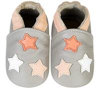 IceUnicorn Primeros Zapatos para Niños Zapatos de Cuero Suave para Bebés Zapatillas de Estar por casa para Niños(Samsung Gris Claro, 12-18 Meses)