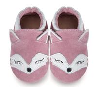 IceUnicorn Zapatos Bebe Primeros Pasos Ante Zapatos Bebe Cuero Suave Zapatillas de Estar por casa Bebé(Zorro Rosa, 12-18 Meses)