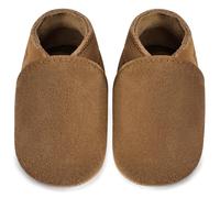 IceUnicorn Zapatos Bebe Primeros Pasos Ante Zapatos Bebe Cuero Suave Zapatillas de Estar por casa Bebé(Castaño, 18-24 Meses)