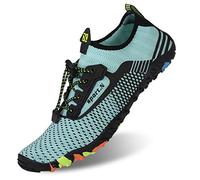 IceUnicorn Zapatos de Agua Hombre Mujer Escarpines para Zapatos Minimalistas Buceo Snorkel Escarpines de Surf Playa Natación Deportes acuá(244-Verde,45EU)