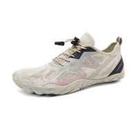 IceUnicorn Zapatos de Trekking y Senderismo para Mujeres y Hombres Zapatos Descalzos Zapatos Minimalistas de Punto para Caminar al Aire Libre Camping (U-Trekking Apricot, 5UK)