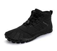 IceUnicorn Zapatos Descalzos De Invierno, Zapatos Descalzos Para Mujer, Zapatos Descalzos Para Hombres, Zapatos Cómodos De Invierno Con Forro, Botas De Invierno, Minimalismo(Negro 44EU)