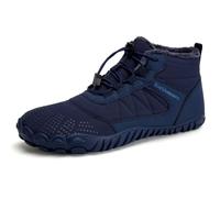 IceUnicorn Zapatos Descalzos De Invierno, Zapatos Descalzos Para Mujer, Zapatos Descalzos Para Hombres, Zapatos Cómodos De Invierno Con Forro, Botas De Invierno, Minimalismo(Azul 44EU)