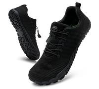 IceUnicorn Zapatos descalzos para mujer, ligeros, suaves, con puntera ancha, transpirables, minimalistas, A negro., 38.5 EU
