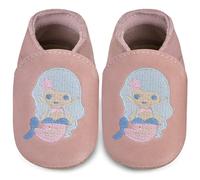 IceUnicorn Zapatos para aprender a andar para bebé, niña, niño, piel suave, suela de ante, zapatos de piel para bebés, Melocotón Rosa Mry, 2-3 años
