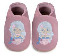 IceUnicorn Zapatos para aprender a andar para bebé, niña, niño, piel suave, suela de ante, zapatos de piel para bebés, Rosa Mry, 2-3 años